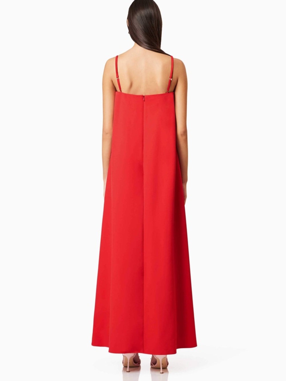 Elliatt Buttercup Embroidered Maxi Dress In Red - Picture 3 of 3